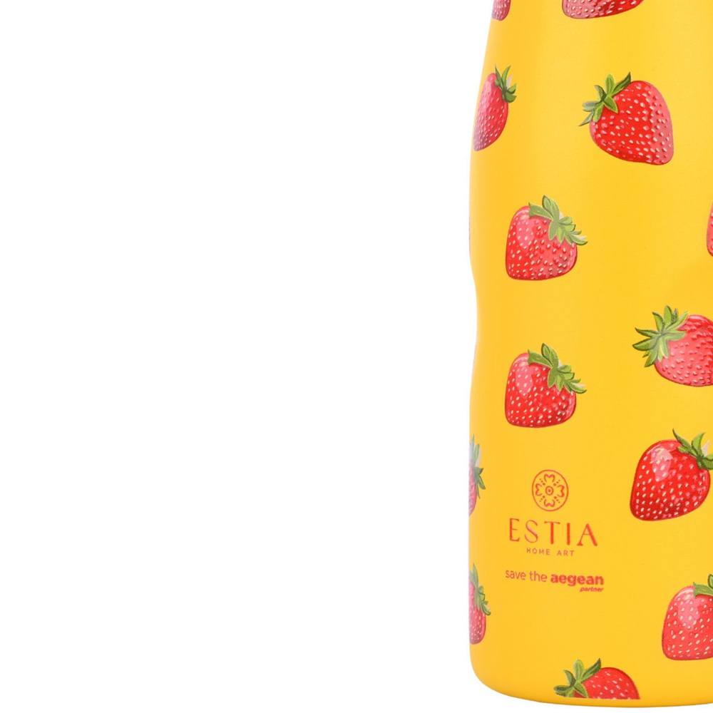 Θερμός Ανοξείδωτο Berry Bright 500ml Estia Travel Flask Save the Aegean 01-31534 - 2