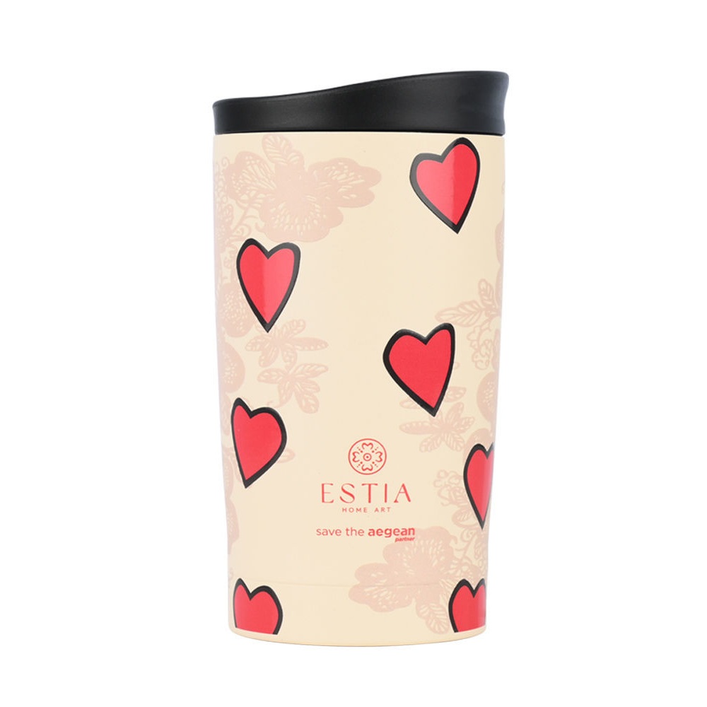 Θερμός Ανοξείδωτο Travel Mug Tender Lace 350ml Estia Save the Aegean 01-31930 - 