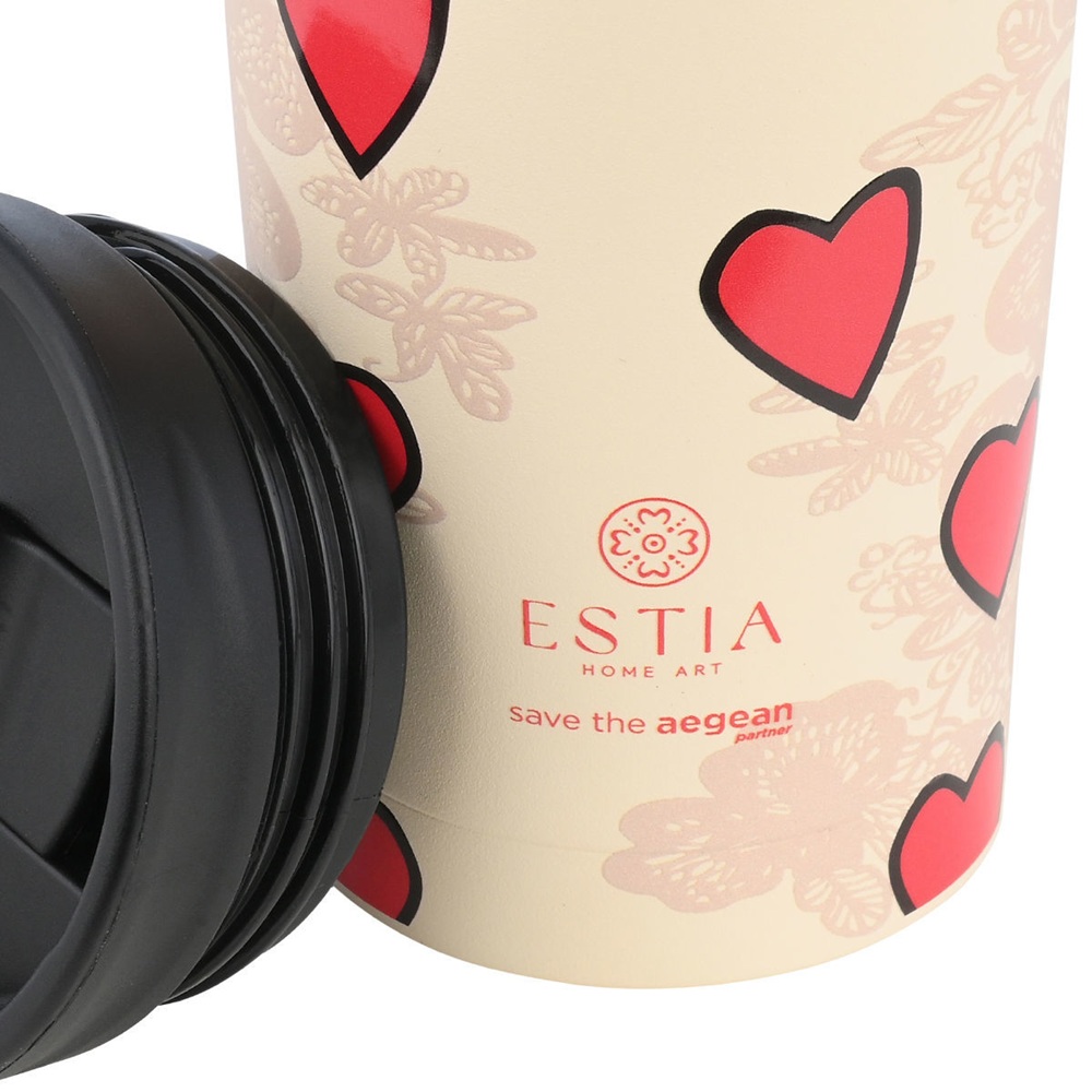 Θερμός Ανοξείδωτο Travel Mug Tender Lace 350ml Estia Save the Aegean 01-31930 - 2