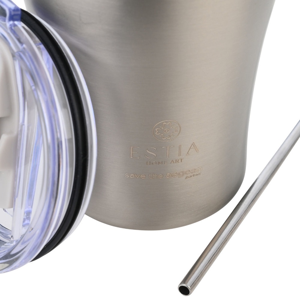Θερμός Ανοξείδωτο Coffee Mug Steel Flow 350ml Estia Save the Aegean 01-31855 - 2