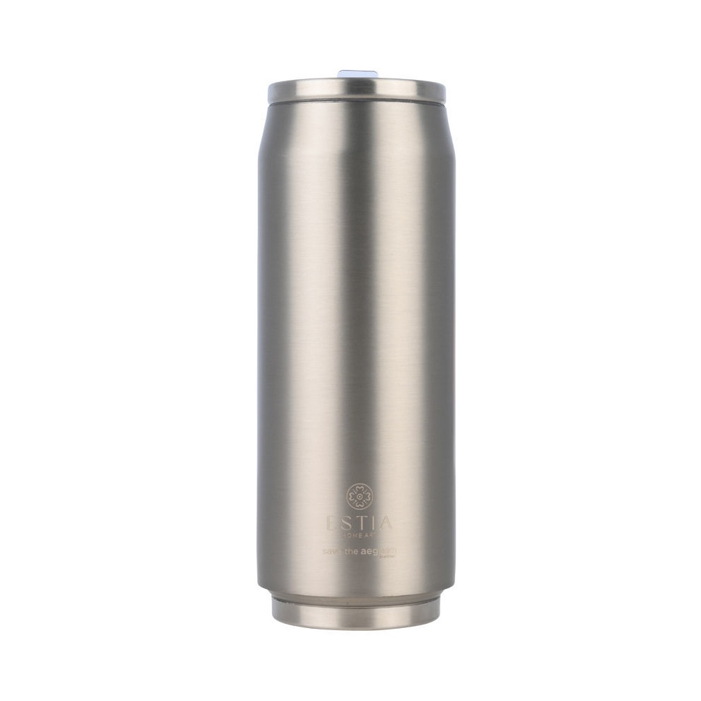 Θερμός Ανοξείδωτο Travel Cup Steel Flow 500ml Estia Save the Aegean 01-31831 - 1