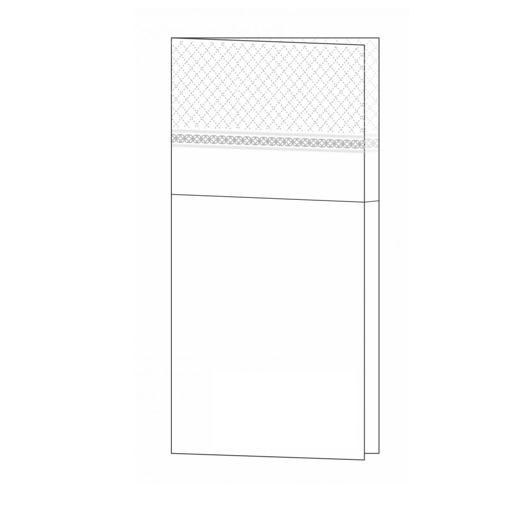 Χαρτοπετσέτα Πολυτελείας Λευκή 40x33cm Φάκελος 2Φ 16,5gsm 100τμχ Finezza 4Α-ΑΤ-14 - 