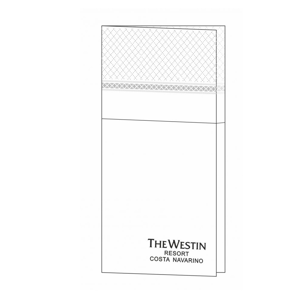 Χαρτοπετσέτα Πολυτελείας Λευκή 40x33cm Φάκελος 2Φ 16,5gsm 100τμχ Finezza 4Α-ΑΤ-14 - 2