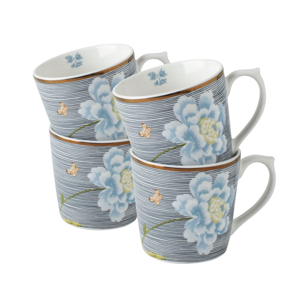 Σετ Κούπες Πορσελάνη 32cl Σετ 4 Τεμαχίων Laura Ashley Heritage LA182794 - 