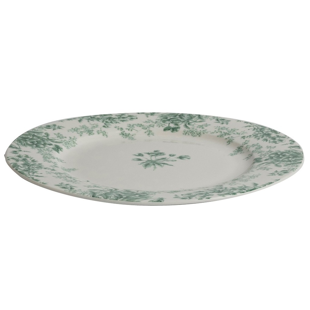 Πιάτο Ρηχό Πορσελάνη Flower Green 23 εκ. Laura Ashley Thurston Bloom LA184261 - 2