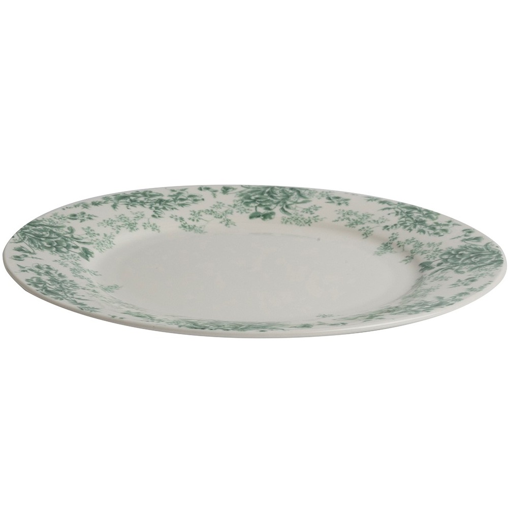 Πιάτο Ρηχό Πορσελάνη Flower Green 26 εκ. Laura Ashley Thurston Bloom LA184260 - 2