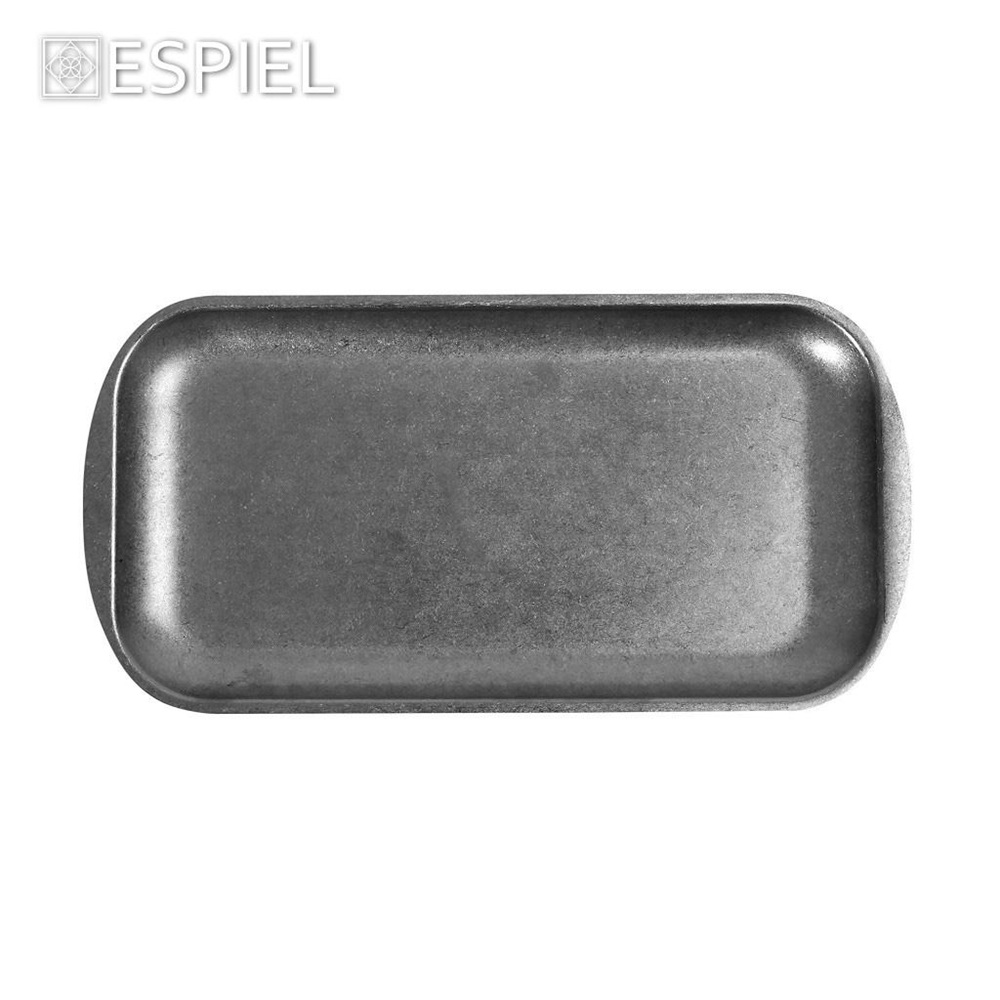 Πιάτο Ορθογώνιο Ανοξείδωτο SNOW Grey 41x23x1,5cm Espiel FEV110 - 3