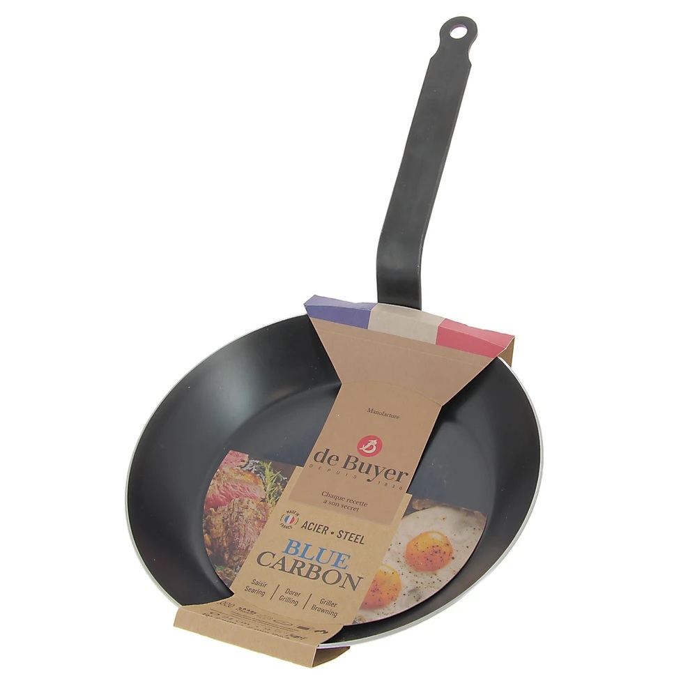 Τηγάνι Ατσάλινο Blue Carbon Ø24x4,5cm Lyonnaise De Buyer DB-5200.24 - 5