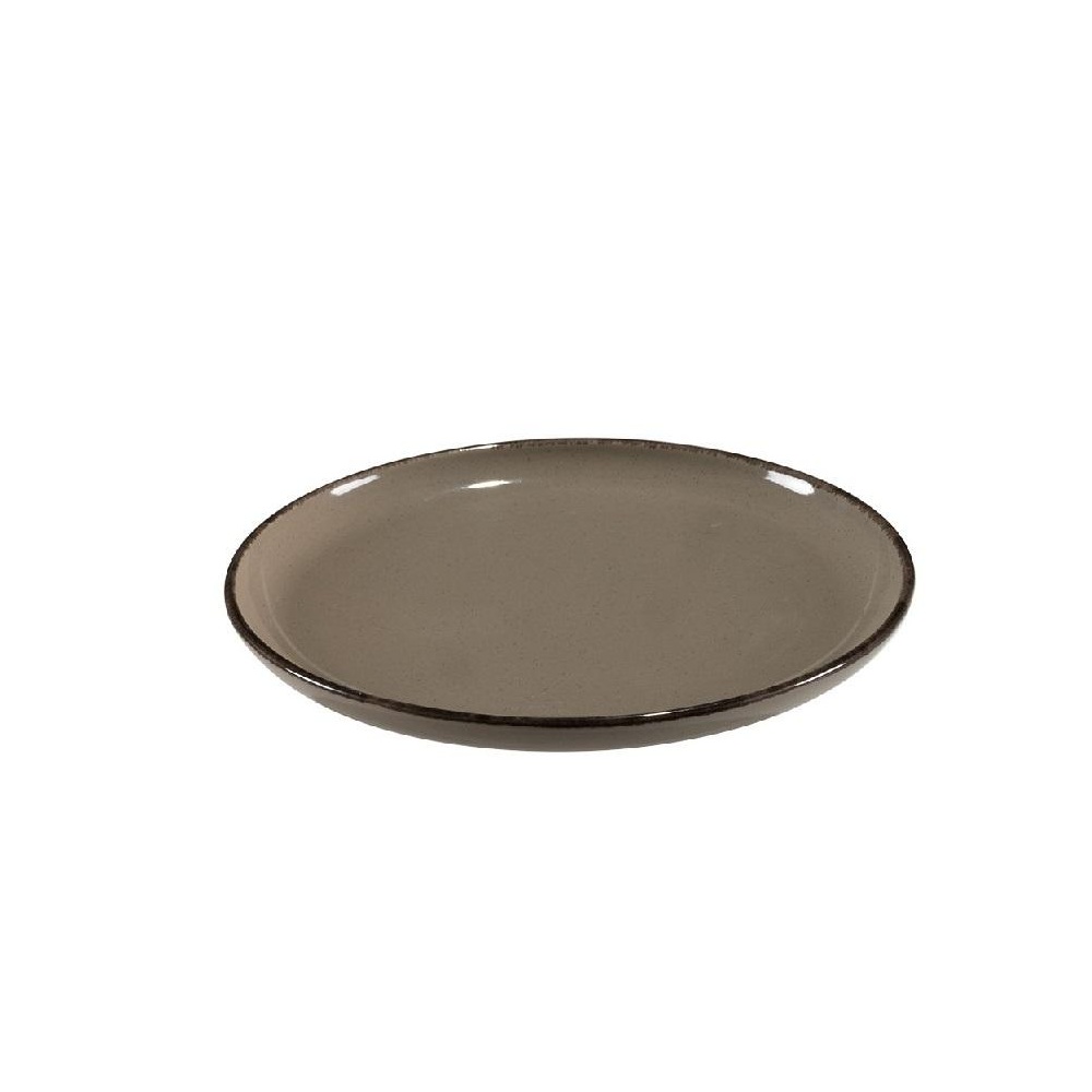 Πιάτο Φρούτου Stoneware Tuscany Brown 22x2cm Trends ATA160K6 - 