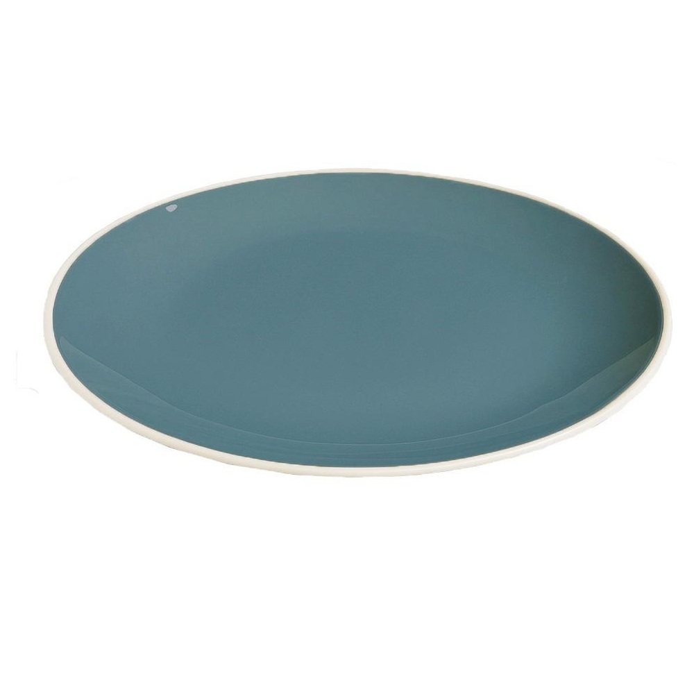 Πιάτο Ρηχό Stoneware Oslo Grey-Blue 27x3cm Trends ATA165K6 - 