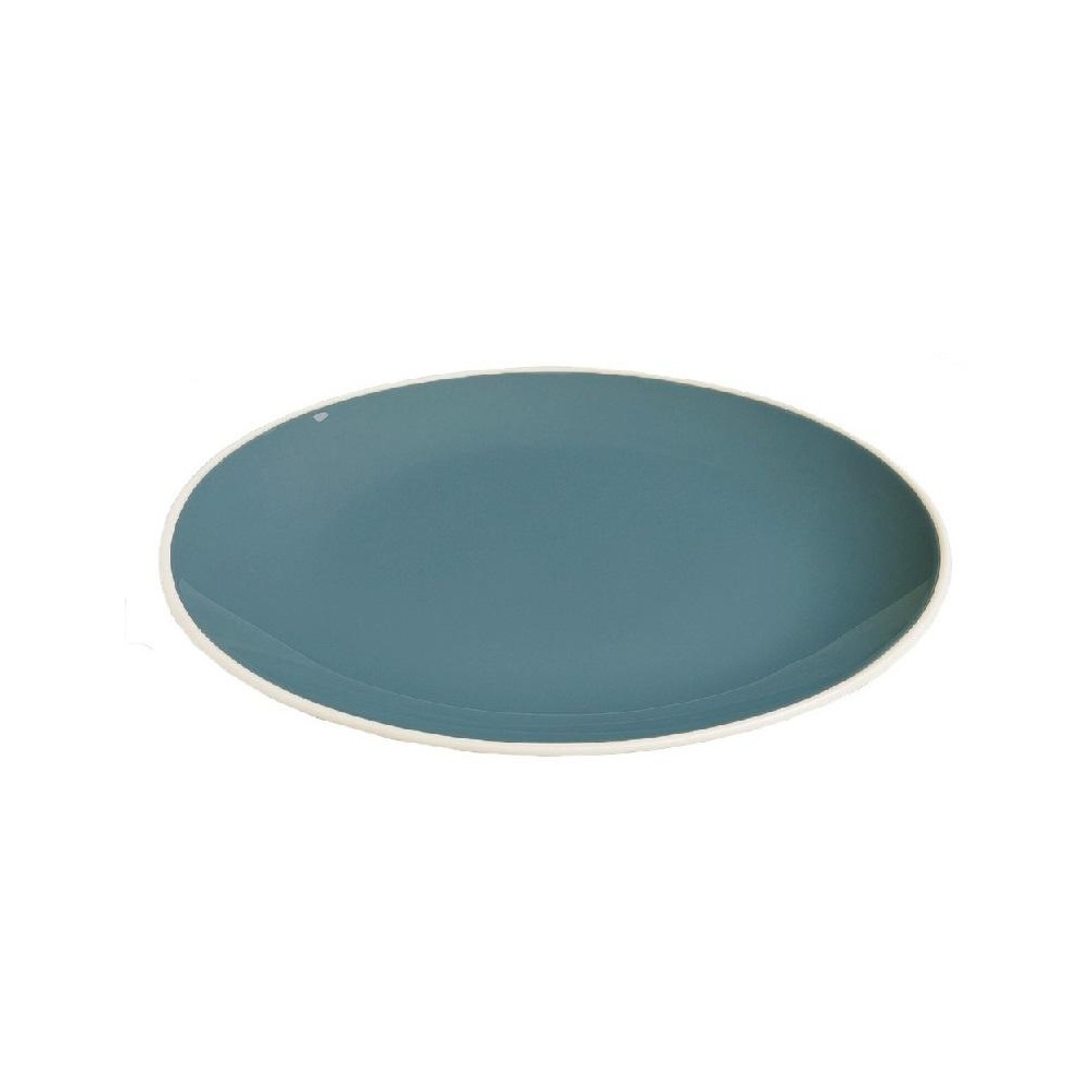 Πιάτο Φρούτου Stoneware Oslo Grey-Blue 20,5x2,5cm Trends ATA166K6 - 