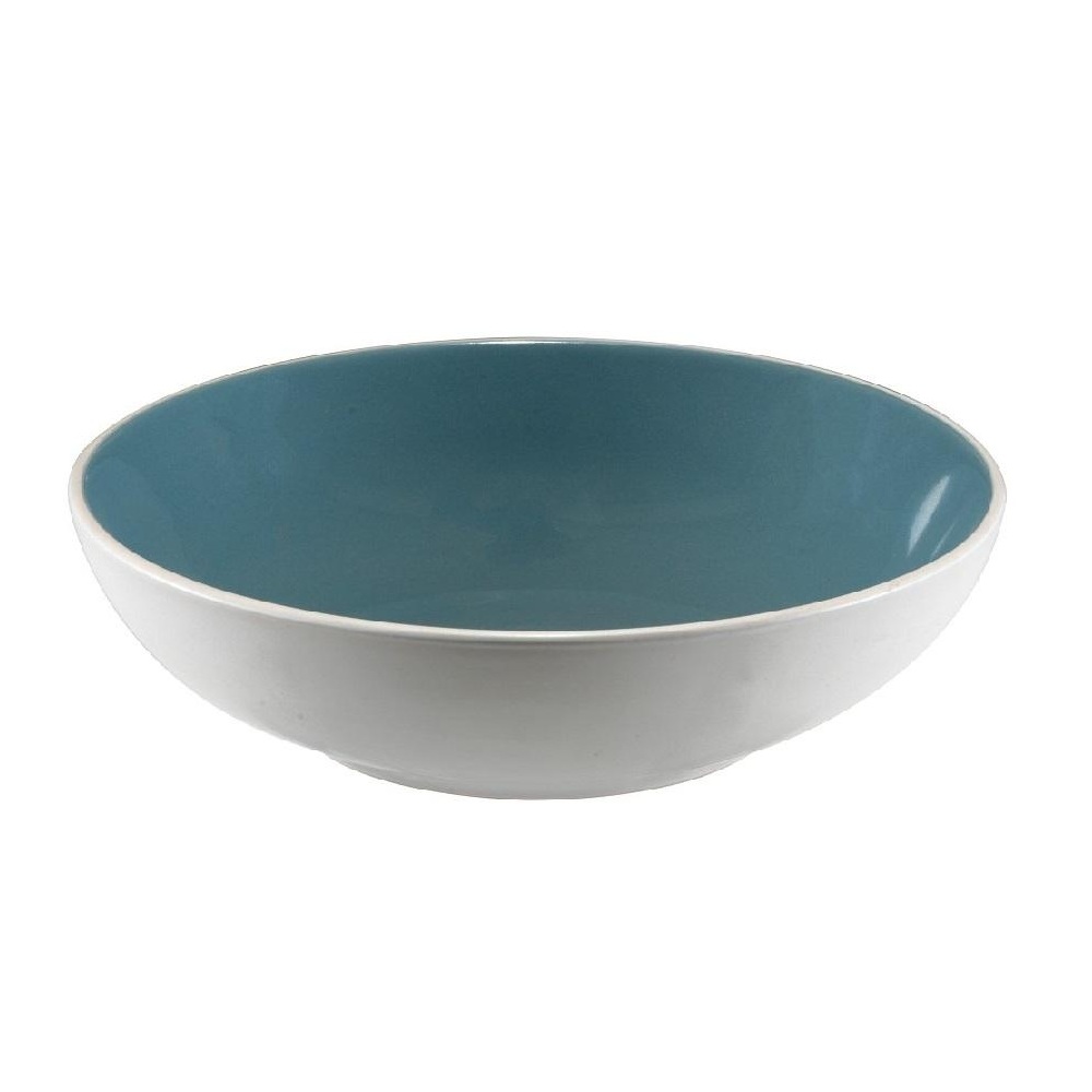 Πιάτο Βαθύ Stoneware Oslo Grey-Blue Coup 21x5,5cm Trends ATA167K6 - 