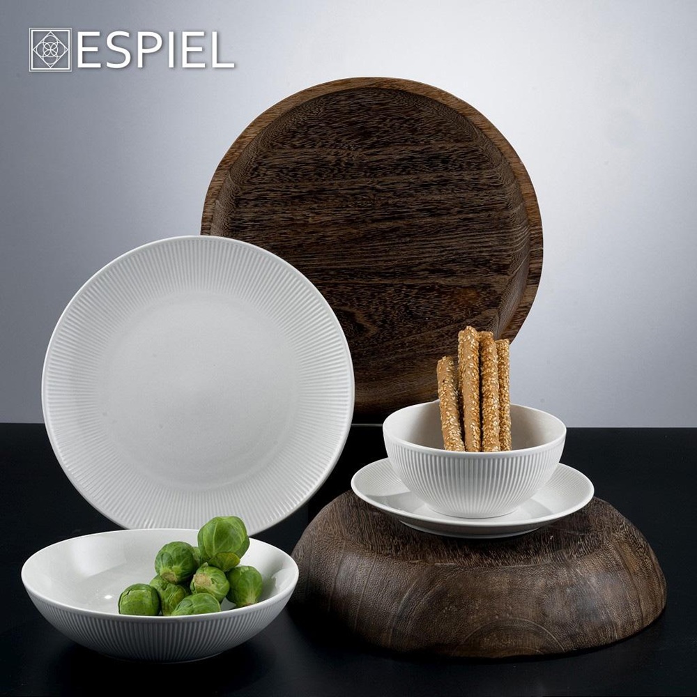 Πιάτο Ρηχό Πορσελάνη Sense Ivory 27x2cm Trends REL207K4 - 2
