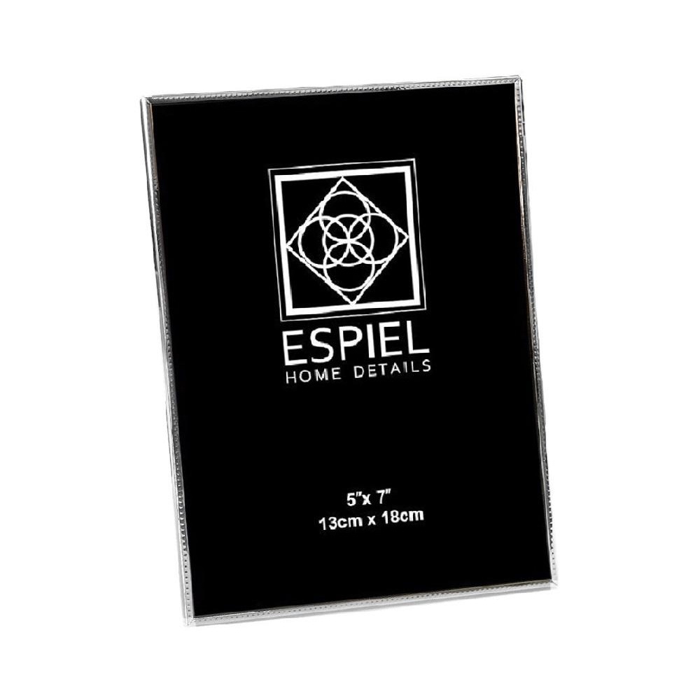 Κορνίζα Μεταλλική Ασημί 15×20 cm Αλουμινίου & Σιδήρου ESPIEL FAM754 - 