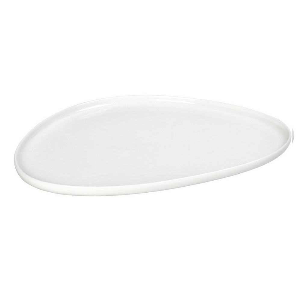 Πιατέλα Πορσελάνης Τριγωνική Ivory 30,5x22,8x1,4cm Siders Espiel FUK158K4 - 
