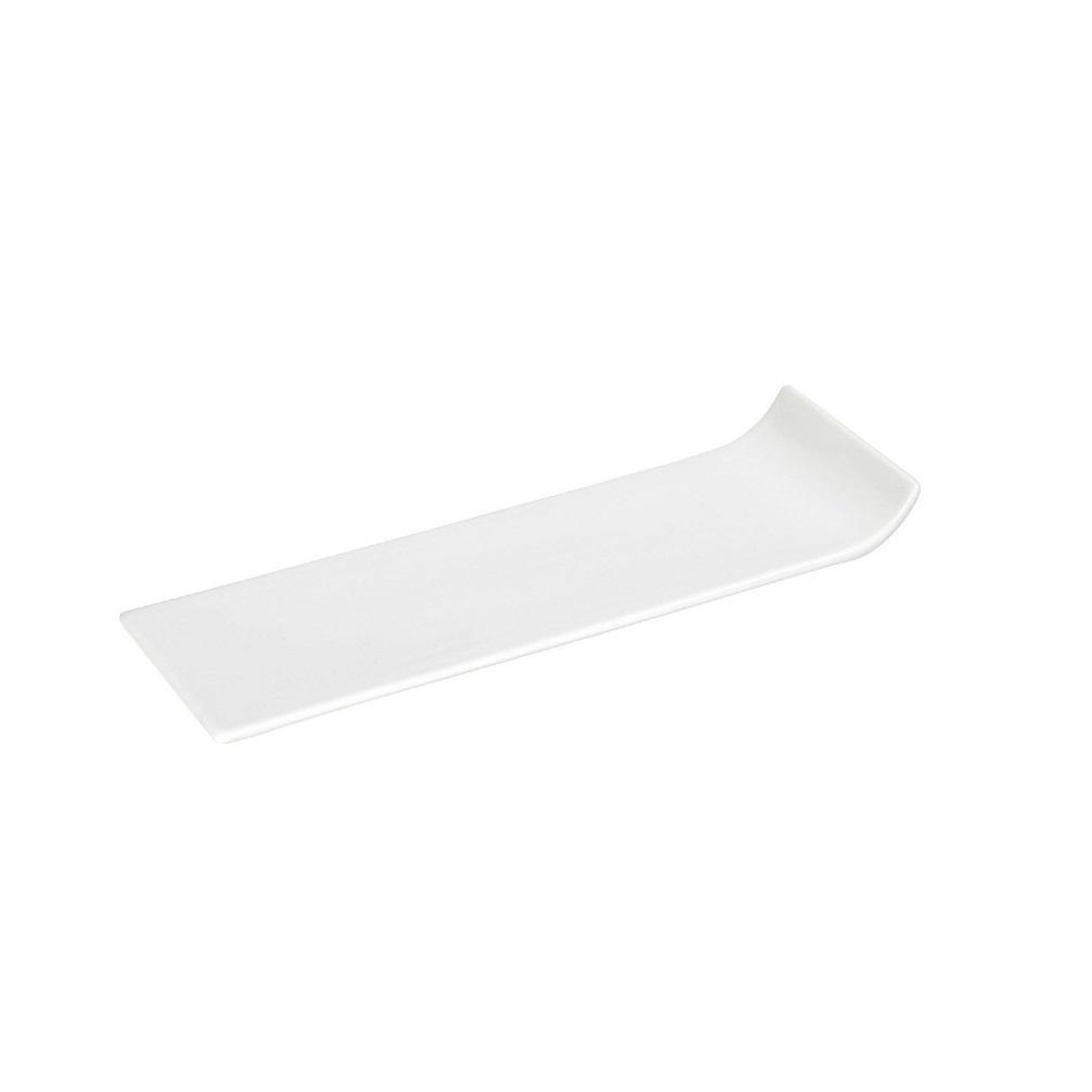 Πιάτο Πορσελάνης Λευκό Ορθογώνιο 25x7,6xH2,9cm Siders Espiel FUK182K6 - 