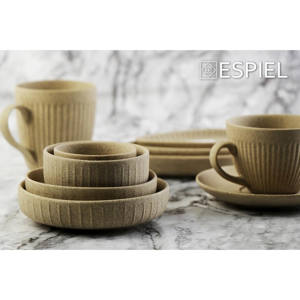 Μπολ Ρηχό Πορσελάνης Μπεζ Ματ Στρογγυλό 15xH3,7cm Gobi Espiel OW2008K6 - 4
