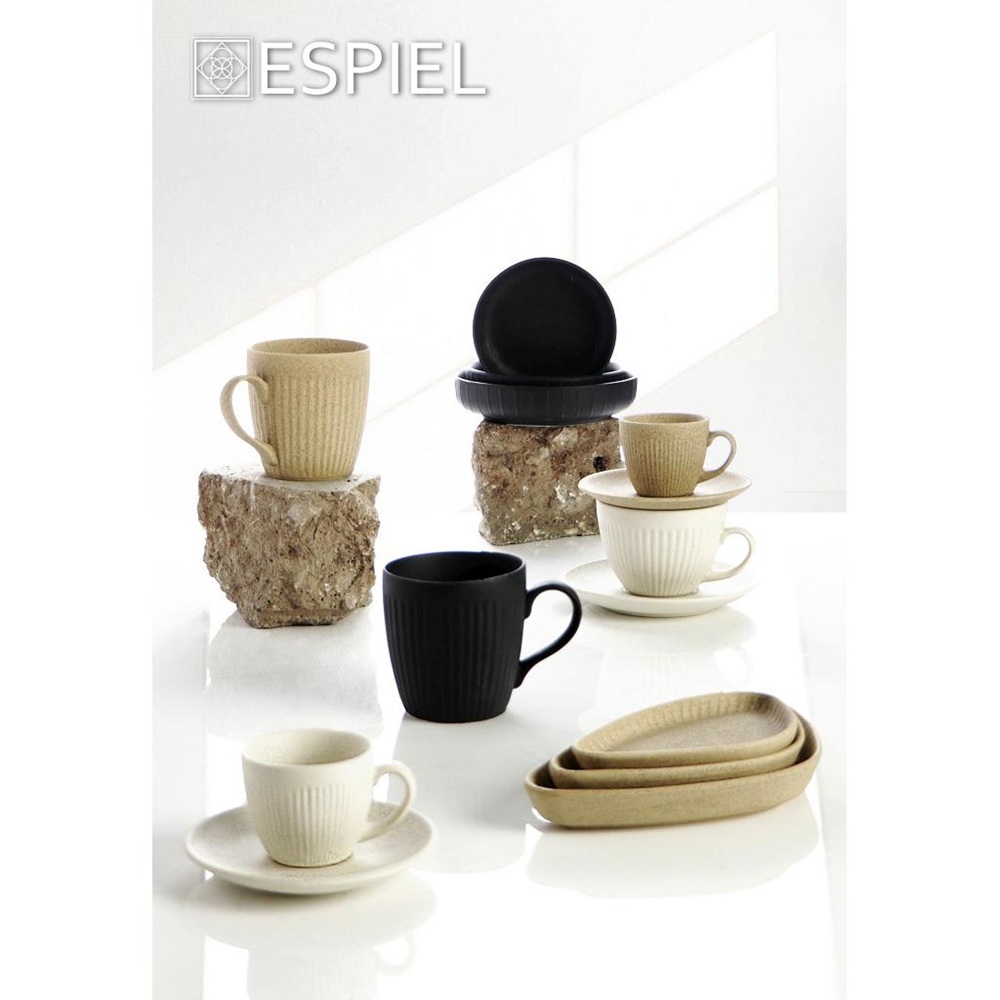 Πιατάκι Πορσελάνη Μπεζ Τριγωνικό 17,5x9,5x2,3cm Espiel Gobi OW2015K6 - 3