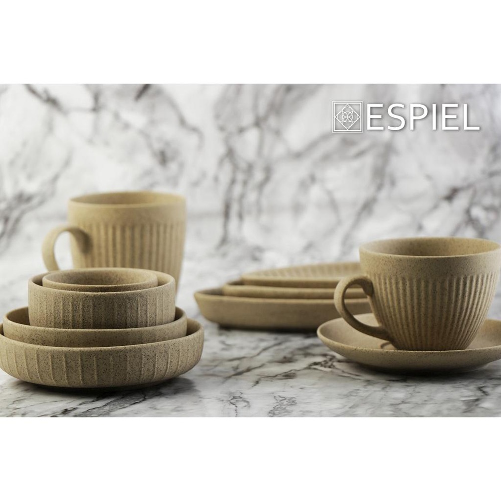 Πιατάκι Πορσελάνη Μπεζ Τριγωνικό 17,5x9,5x2,3cm Espiel Gobi OW2015K6 - 4