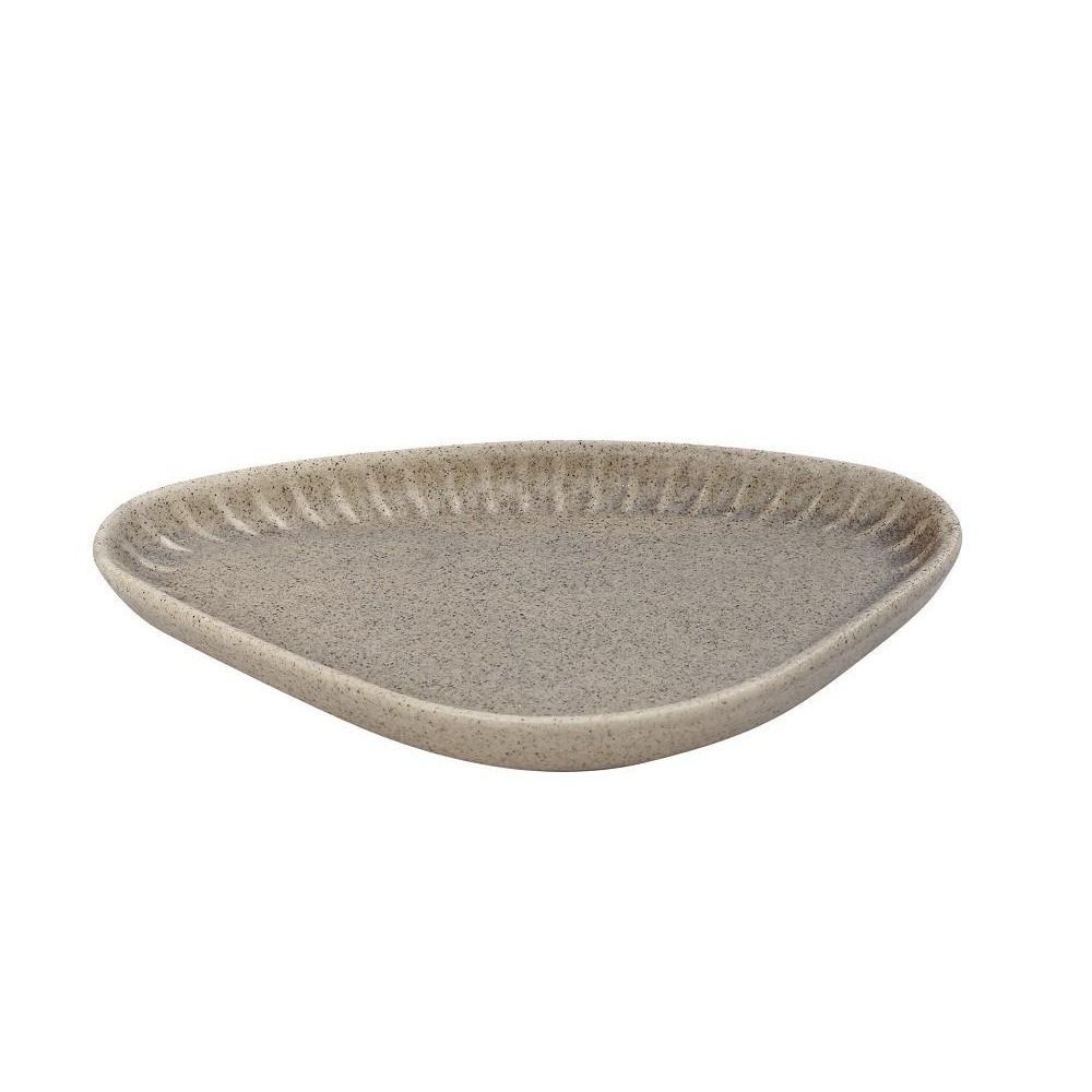 Πιατάκι Πορσελάνη Μπεζ Τριγωνικό 20x11x2,6cm Espiel Gobi OW2016K6 - 
