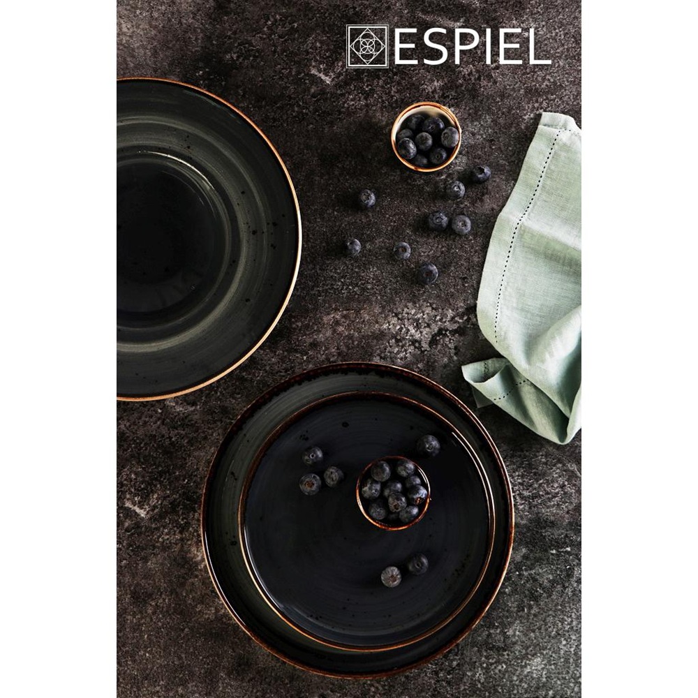 Μπολάκι Ντιπάκι Πορσελάνη Γκρι 6x2,8cm Espiel Terra Grey TLG109K12 - 3