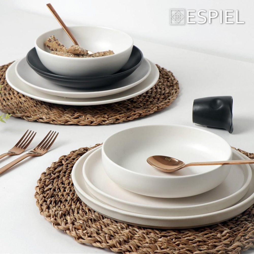Μπολ Κουπ Πορσελάνη Λευκό 19cm Espiel Terra Matt Cream TLP151K6 - 4