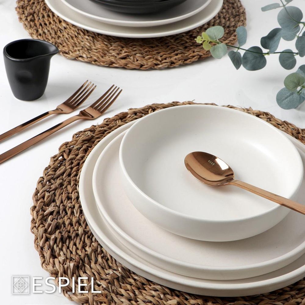 Μπολ Κουπ Πορσελάνη Λευκό 19cm Espiel Terra Matt Cream TLP151K6 - 5