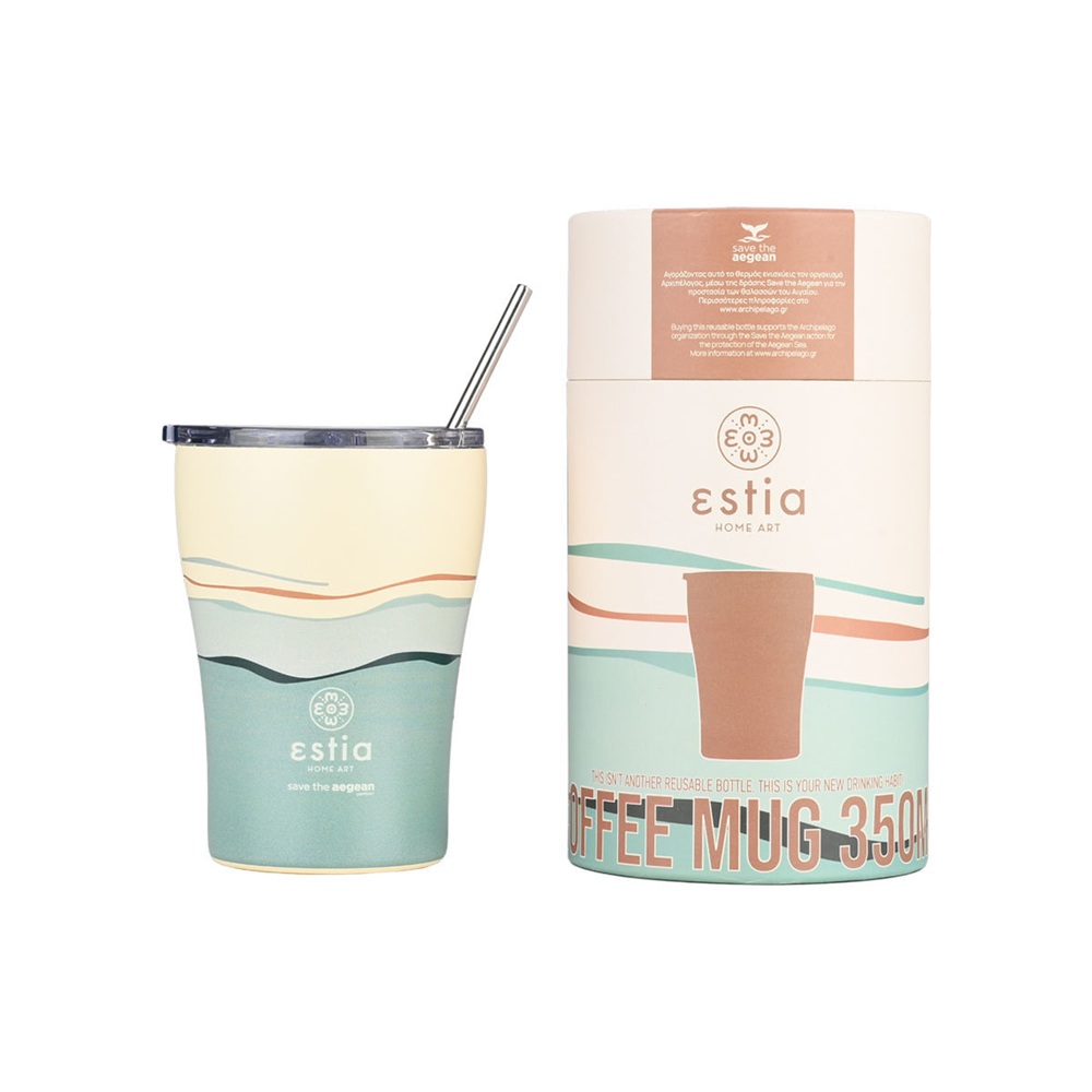 Θερμός Coffee Mug Save the Aegean 350ml – EcoZen Horizon εstia 01-23041 - 