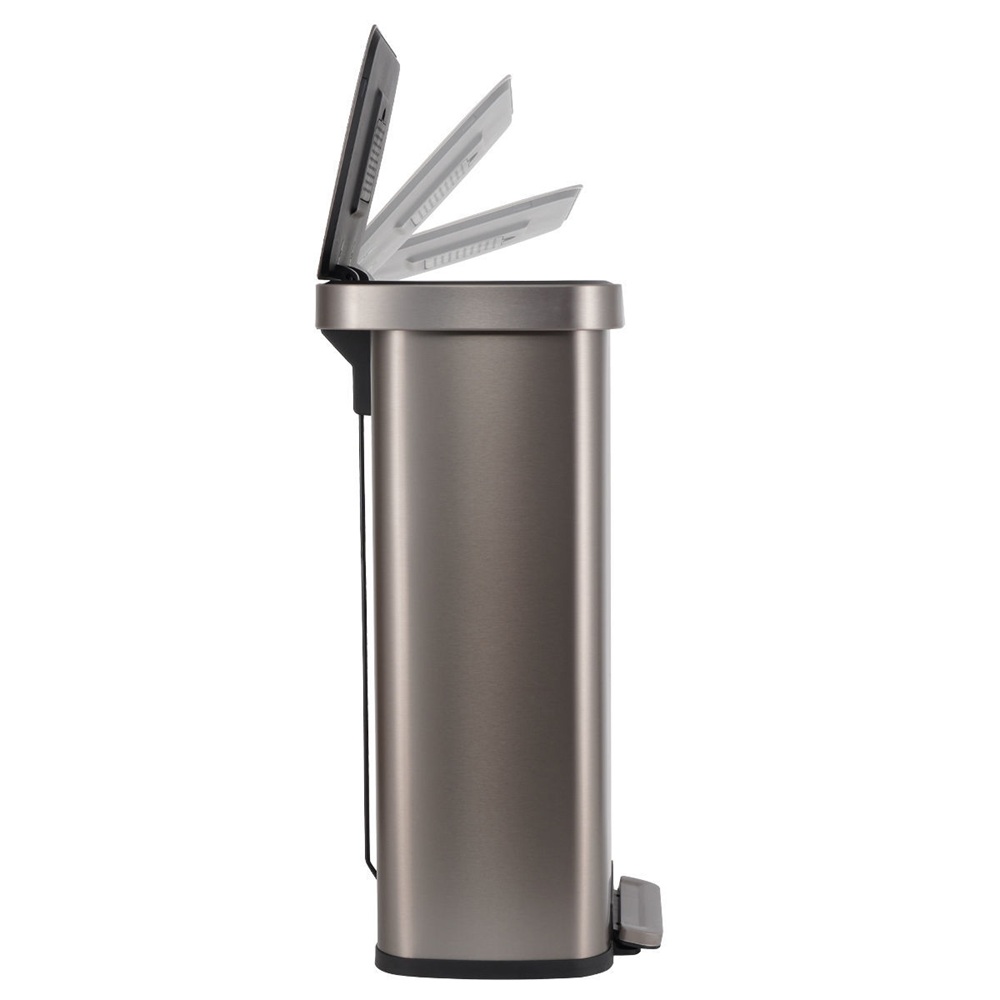 Κάδος Απορριμμάτων Flatop Soft Close 70lt Ματ Inox εstia Home Art 01-31961 - 2