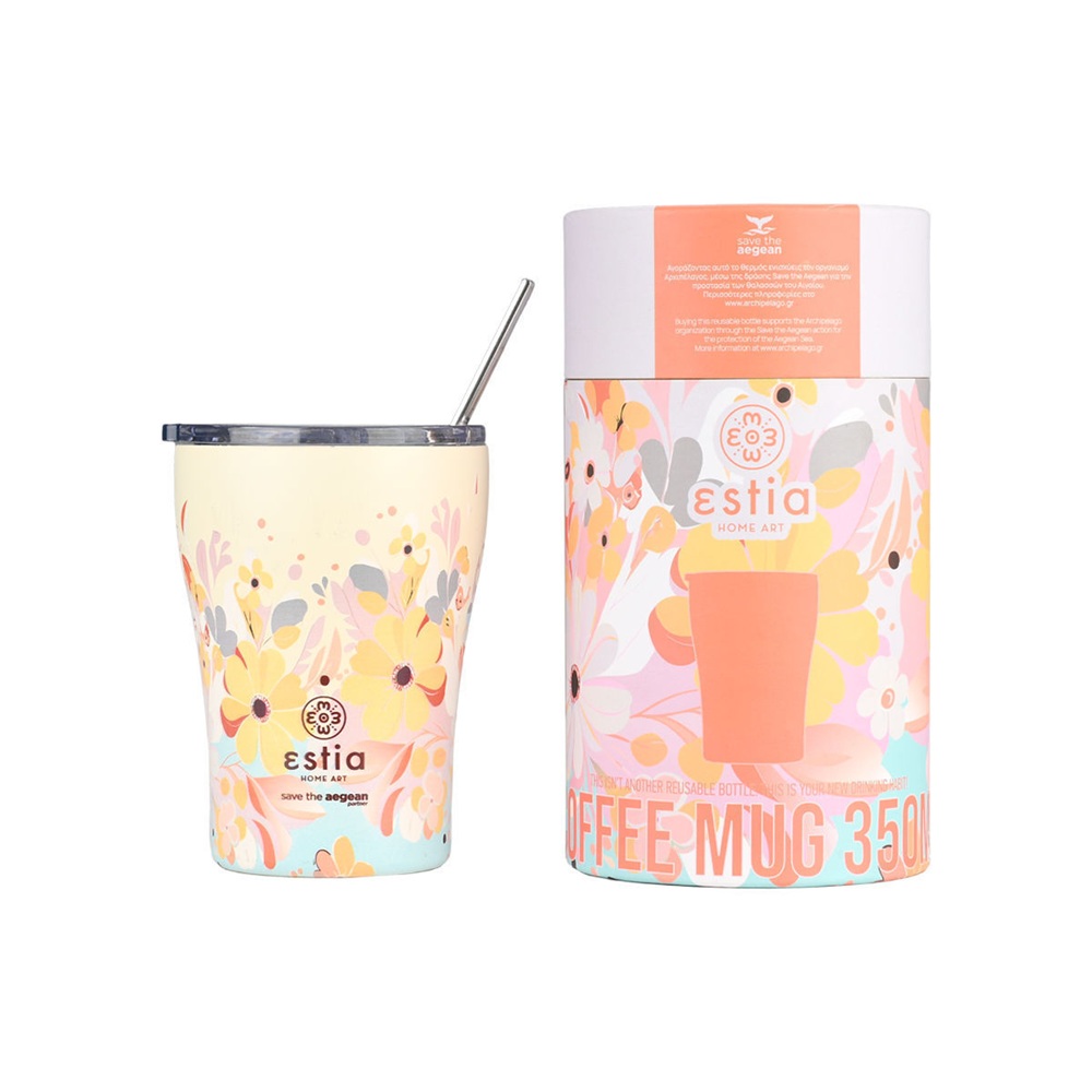 Θερμός Coffee Mug Save the Aegean 350ml Spring Sonata εstia Home Art 01-23126 - 