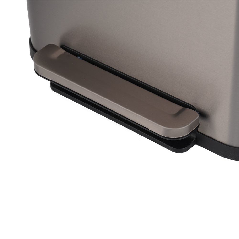 Κάδος Απορριμμάτων Flatop Soft Close 50lt Ματ Inox – Ανοξείδωτος με Πεντάλ εstia Home Art 01-31954 - 4