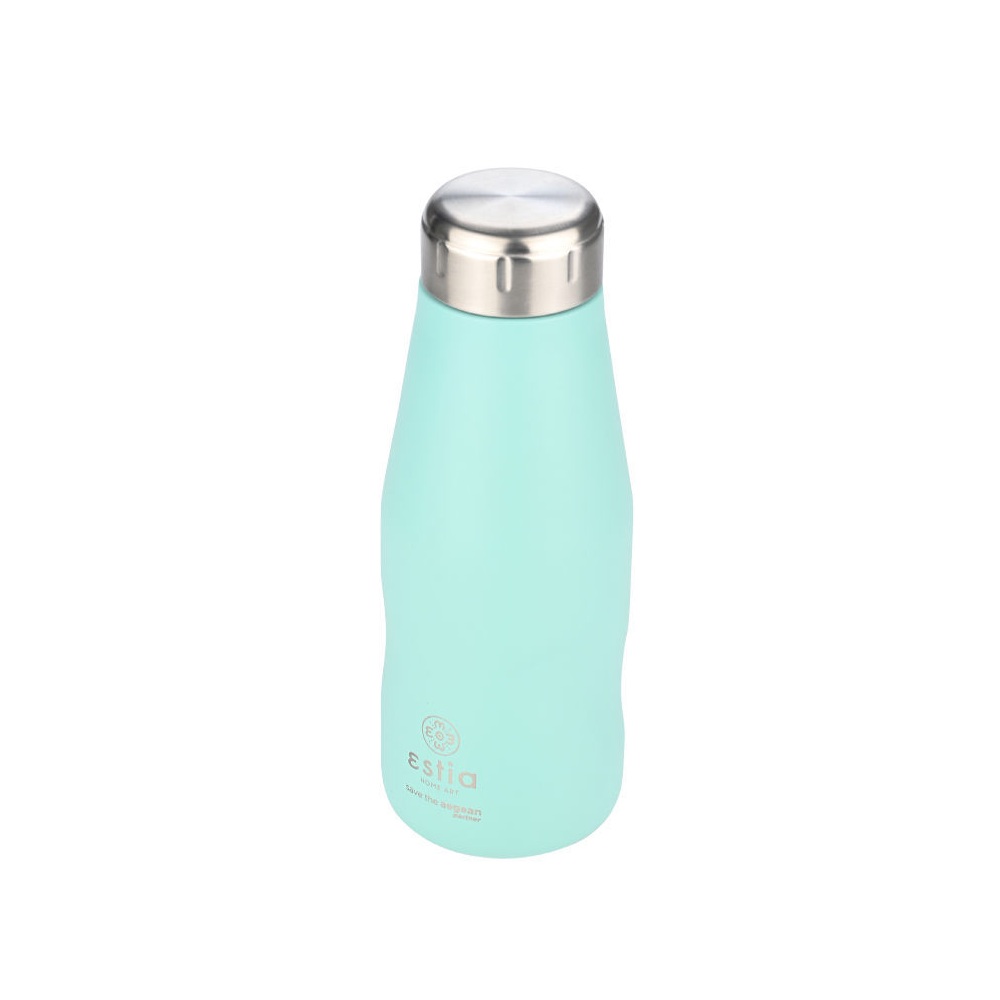 Θερμός Ανοξείδωτο Travel Flask Bermuda Green 350ml Save the Aegean Estia 01-22334 - 2