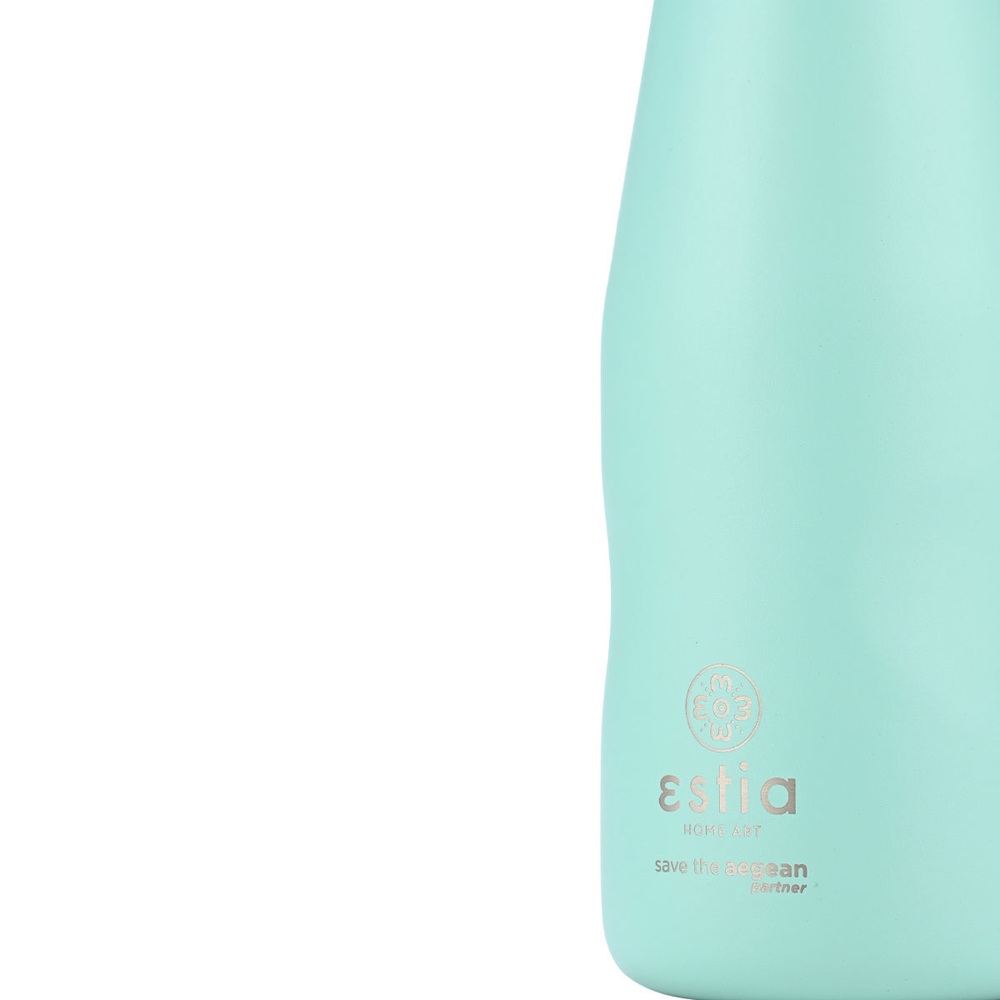 Θερμός Ανοξείδωτο Travel Flask Bermuda Green 350ml Save the Aegean Estia 01-22334 - 3
