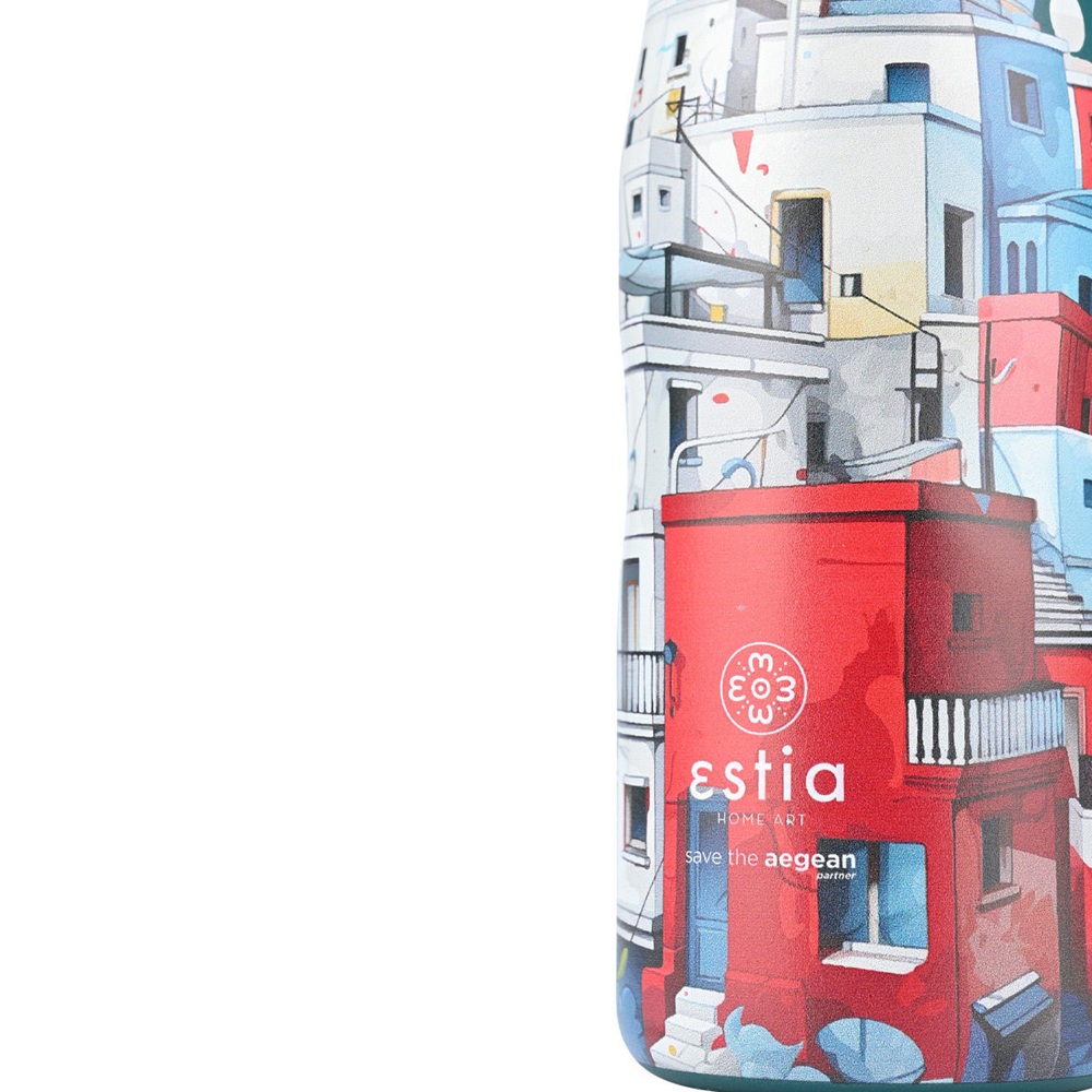 Θερμός Ανοξείδωτο Travel Flask Urban Mythos 500ml Save the Aegean Estia 01-22259 - 3