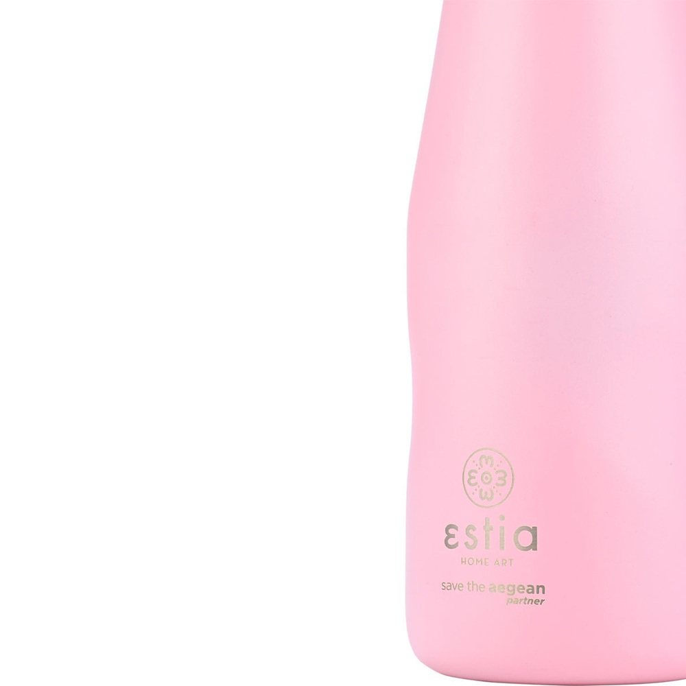 Θερμός Travel Flask Save the Aegean 350ml Blossom Rose Ανοξείδωτο Estia 01-22310 - 2