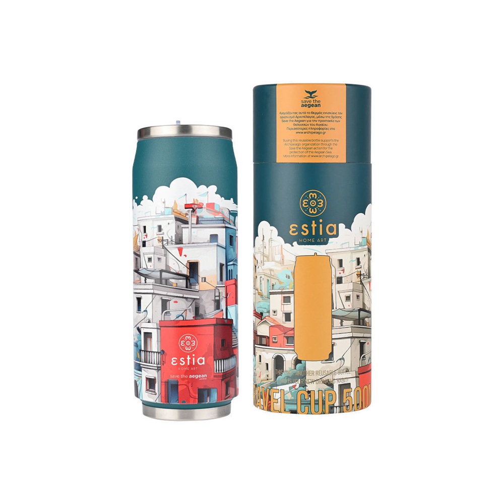 Θερμός Travel Cup Save the Aegean 500ml Urban Mythos Estia 01-22839 - 