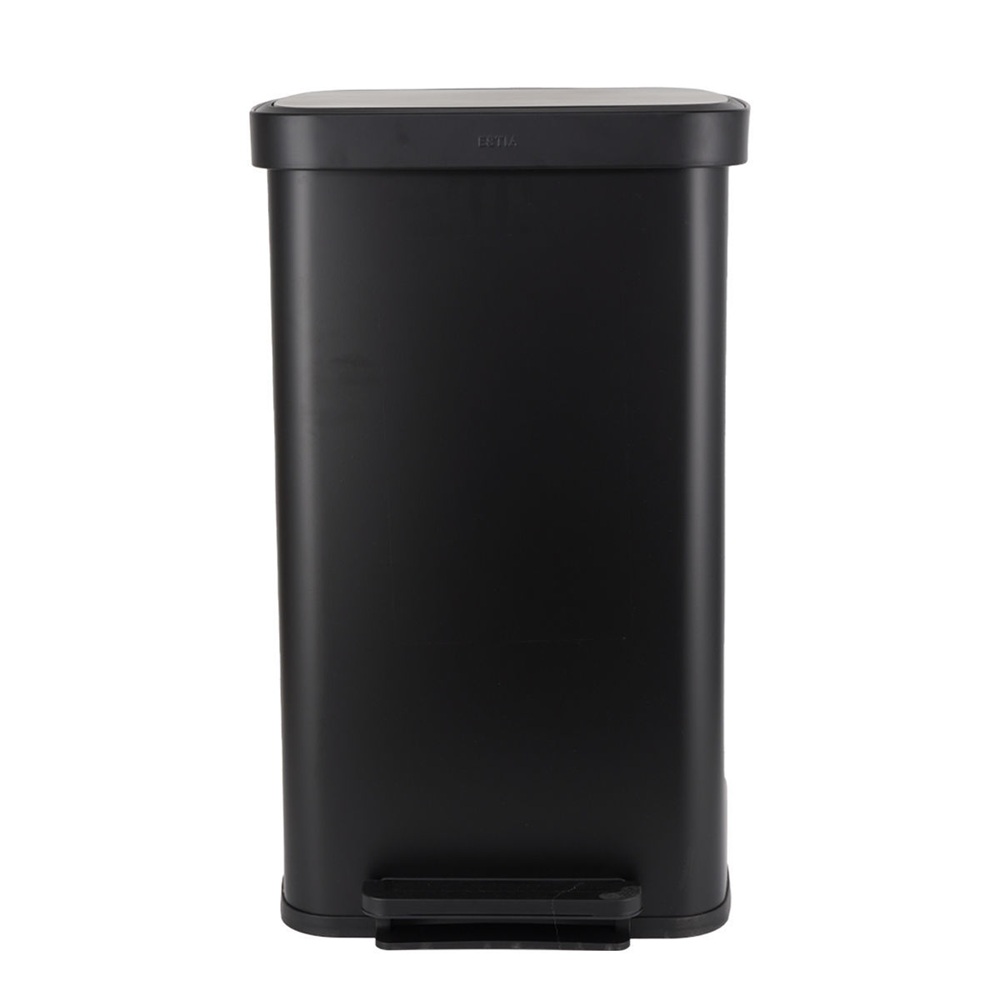 Κάδος Απορριμμάτων Ανοξείδωτος Flatop Soft Close Μαύρος 70lt Estia 01-31985 - 
