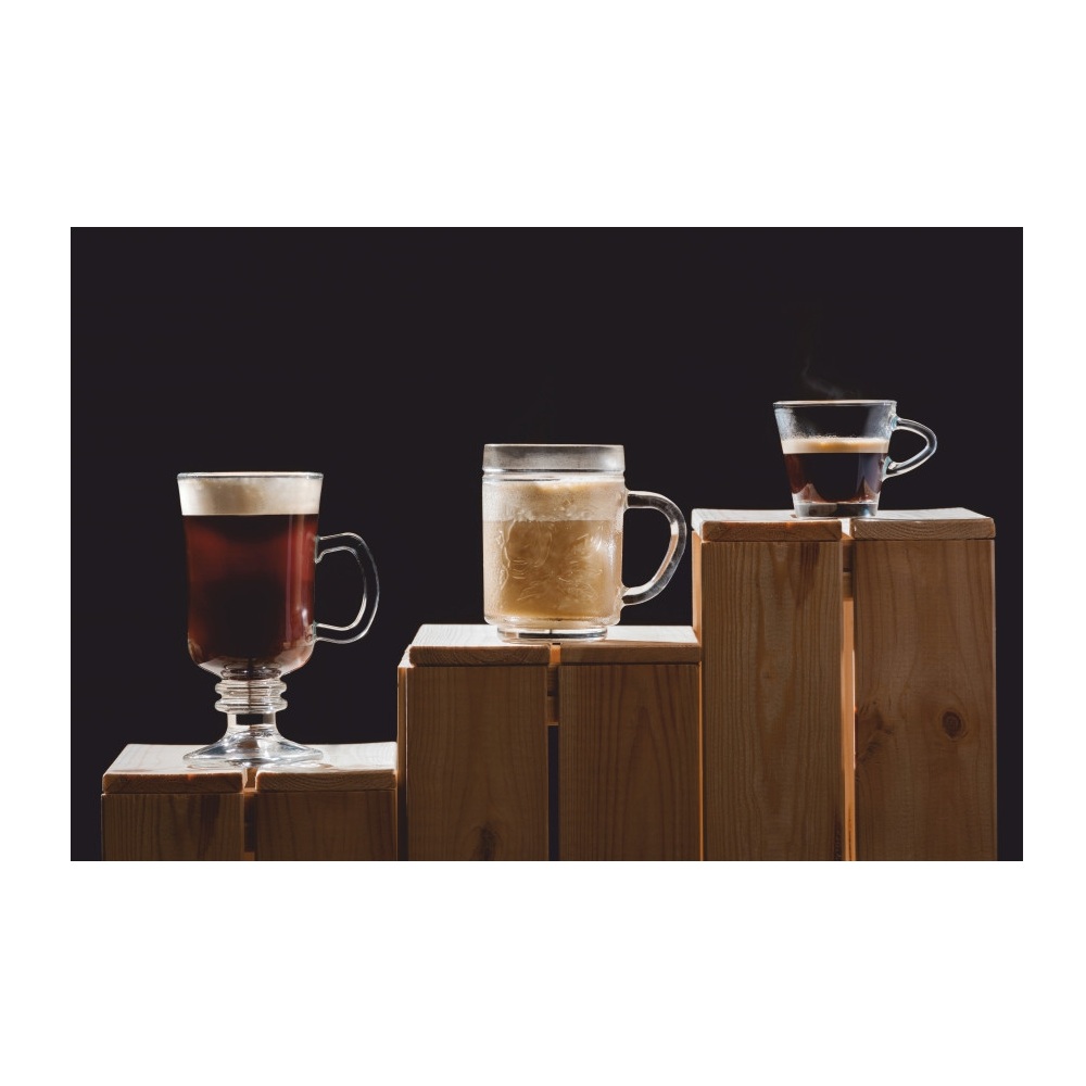 Ποτήρι Irish Coffee Γυάλινο Με Χερούλι 25,5cl Ø7,7xH13,8cm Uniglass 44857G - 2