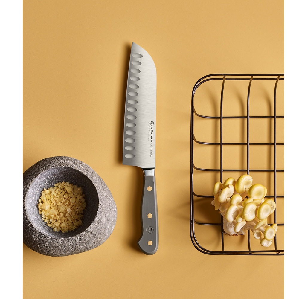 Μαχαίρι Santoku Ανοξείδωτο 17cm Classic Color Velvet Oyster Wüsthof 1061731317 - 5