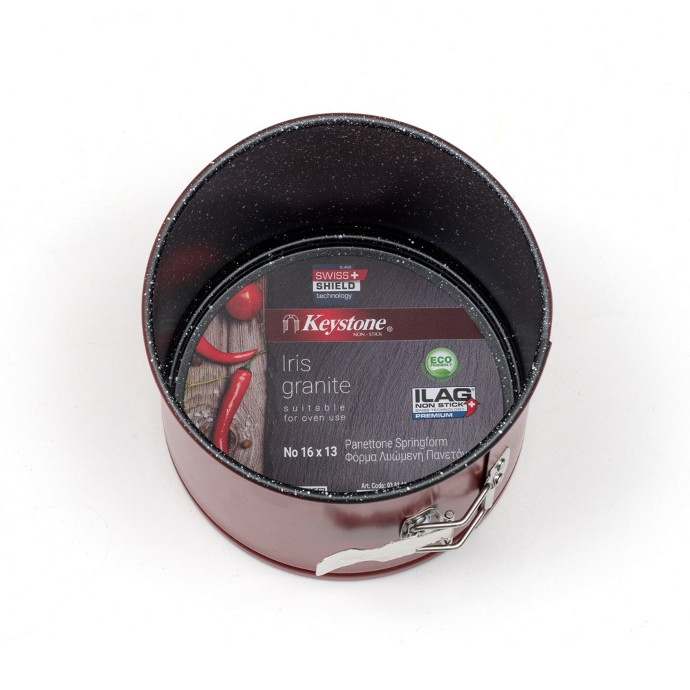 Φόρμα Πανετόνε Ανθρακούχος Χάλυβας Αντικολλητική Λυόμενη Ø16×13cm ILAG Swiss Shield Keystone 03.61.16 - 2