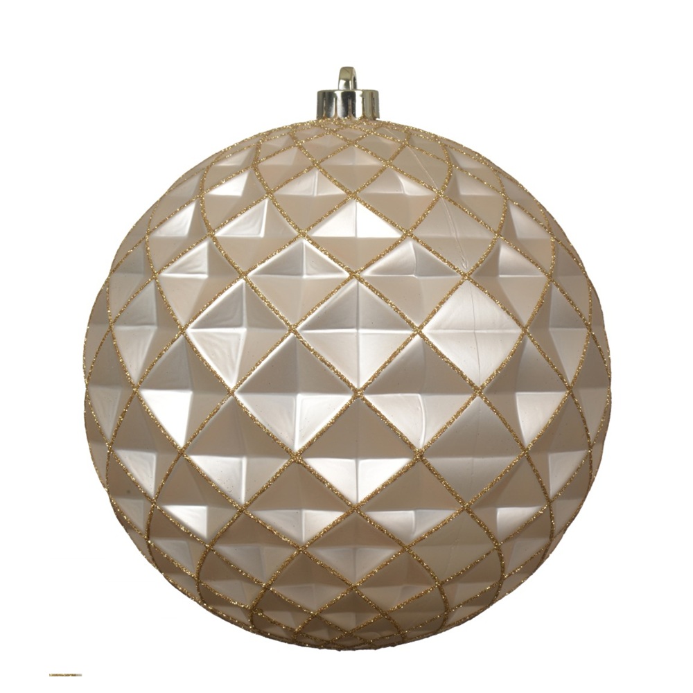 Χριστουγεννιάτικο Στολίδι Πολυστυρένιο sh-mt-gl D20cm Pearl Decoris 025566-2 - 