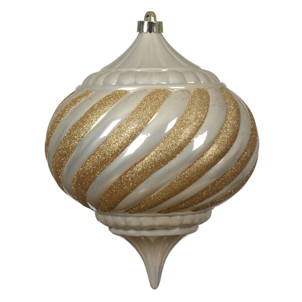 Χριστουγεννιάτικο Στολίδι Πολυστυρένιο sh-mt-gl D20cm Pearl Decoris 025566-3 - 