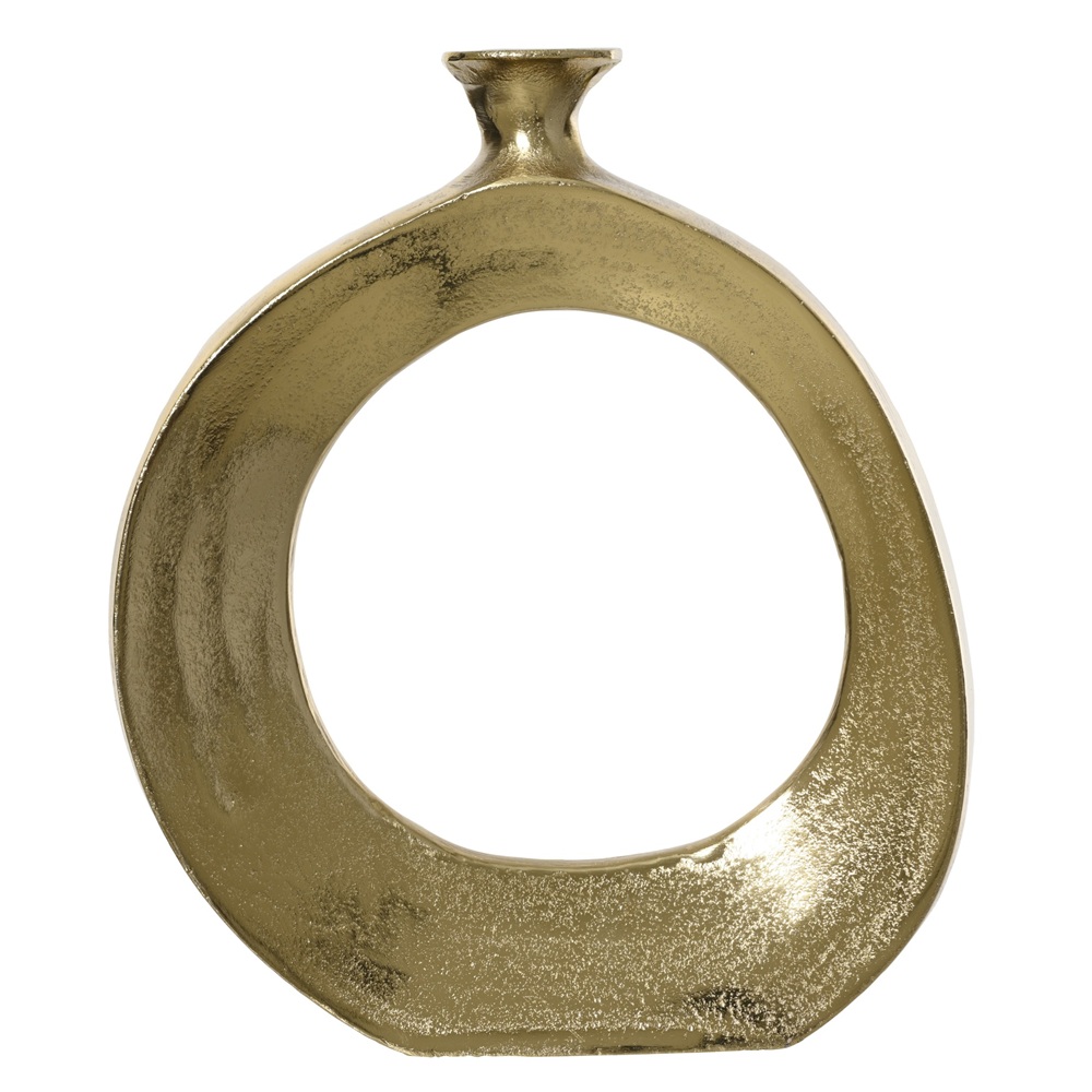 Βάζο Αλουμινίου Gold Ανακυκλωμένο Υλικό 25×5×30cm Kaemingk 386941 - 