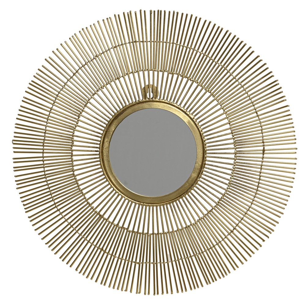 Καθρέπτης Αλουμινίου Gold 43×43×2cm Kaemingk 386963 - 