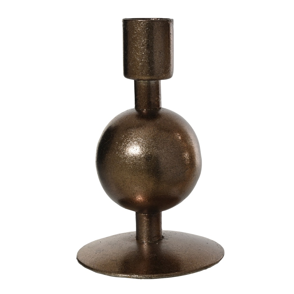 Κηροπήγιο Iron Powder Coating & Foil D.7.5×H.11.5cm Kaemingk 389644-1 - 