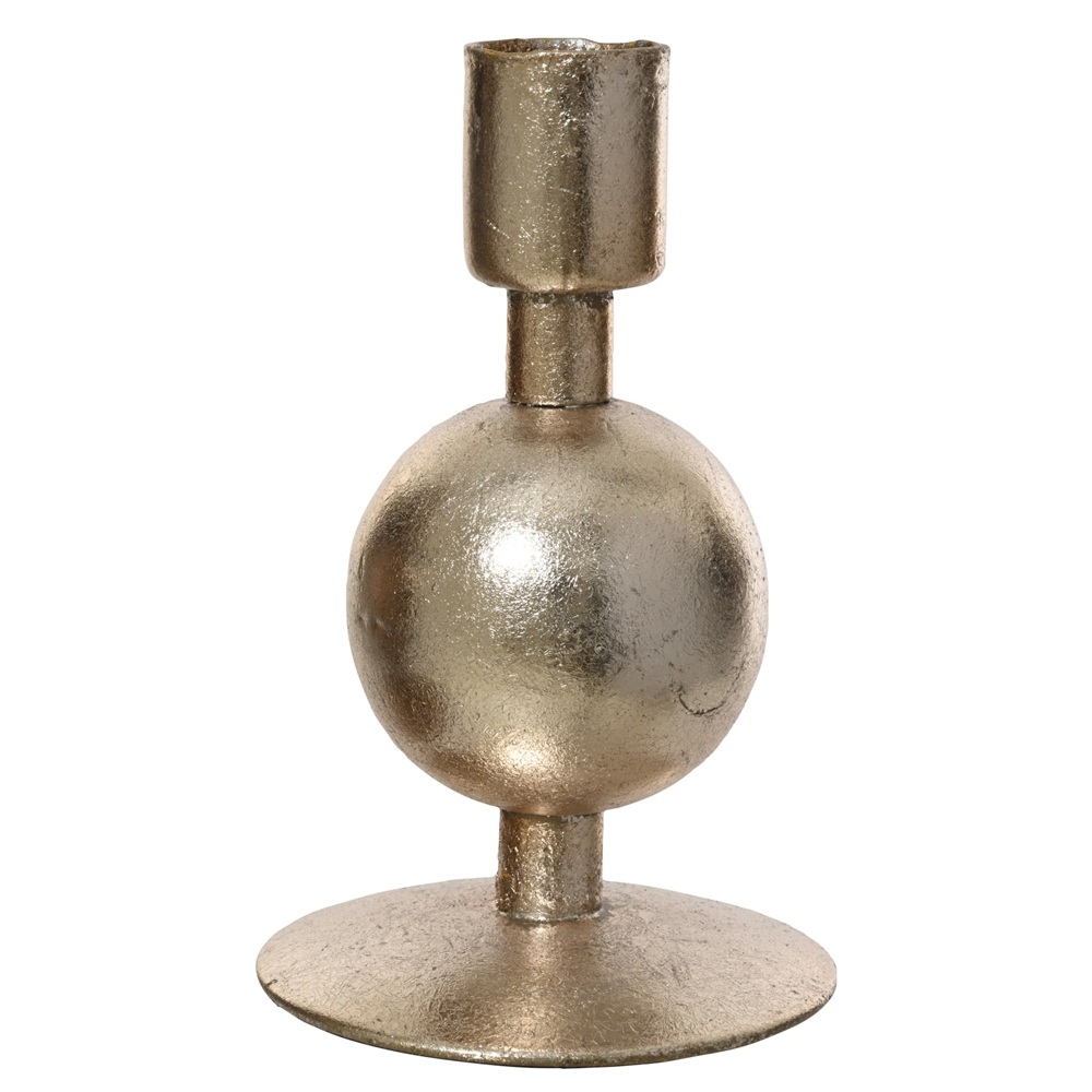 Κηροπήγιο Iron Powder Coating & Foil D.7.5×H.11.5cm Kaemingk 389644-2 - 