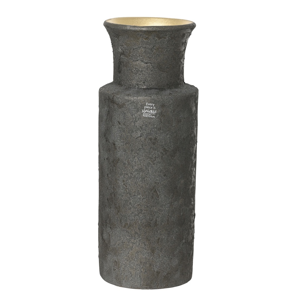 Βάζο Terracotta Matt με Χρυσή Επένδυση D.15×H.40cm Kaemingk 398462 - 