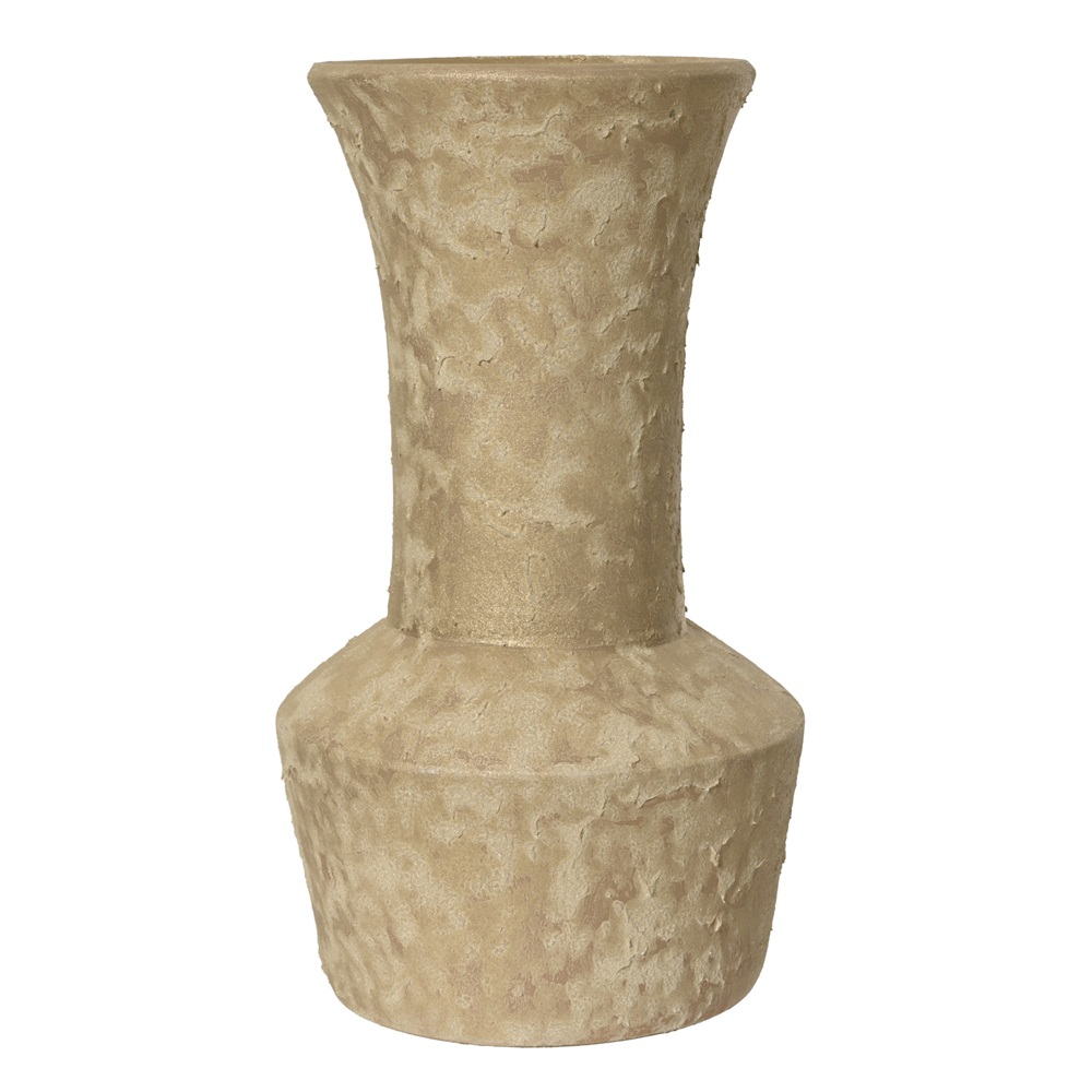 Βάζο Terracotta Matt με Χρυσή Επένδυση D.16×H.30cm Sand Kaemingk 398467 - 