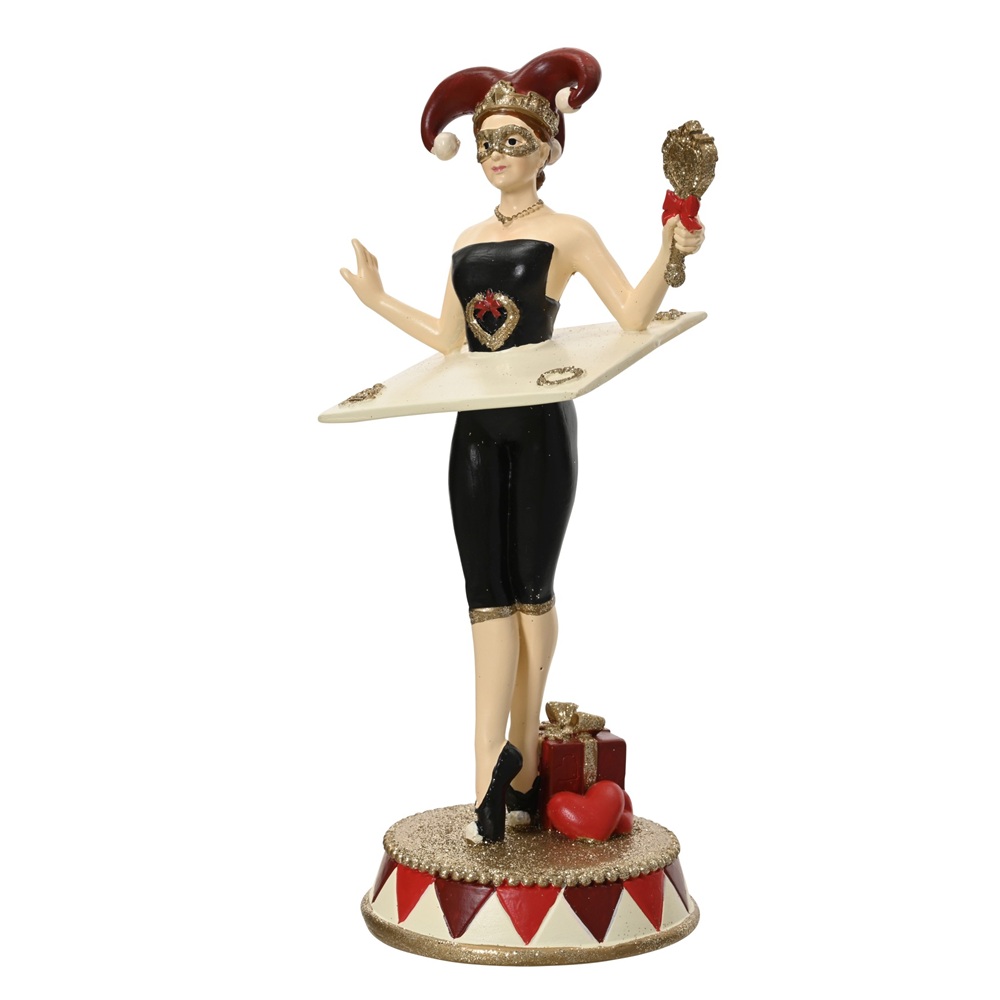 Διακοσμητική Φιγούρα Πολυρεζίνη Κόκκινη 11.3×8.9×22.7cm kaemingk 398547 - 