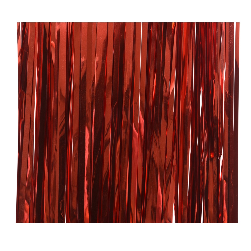 Κουρτίνα PET Shiny Christmas Red 90×200cm Decoris 435511 - 
